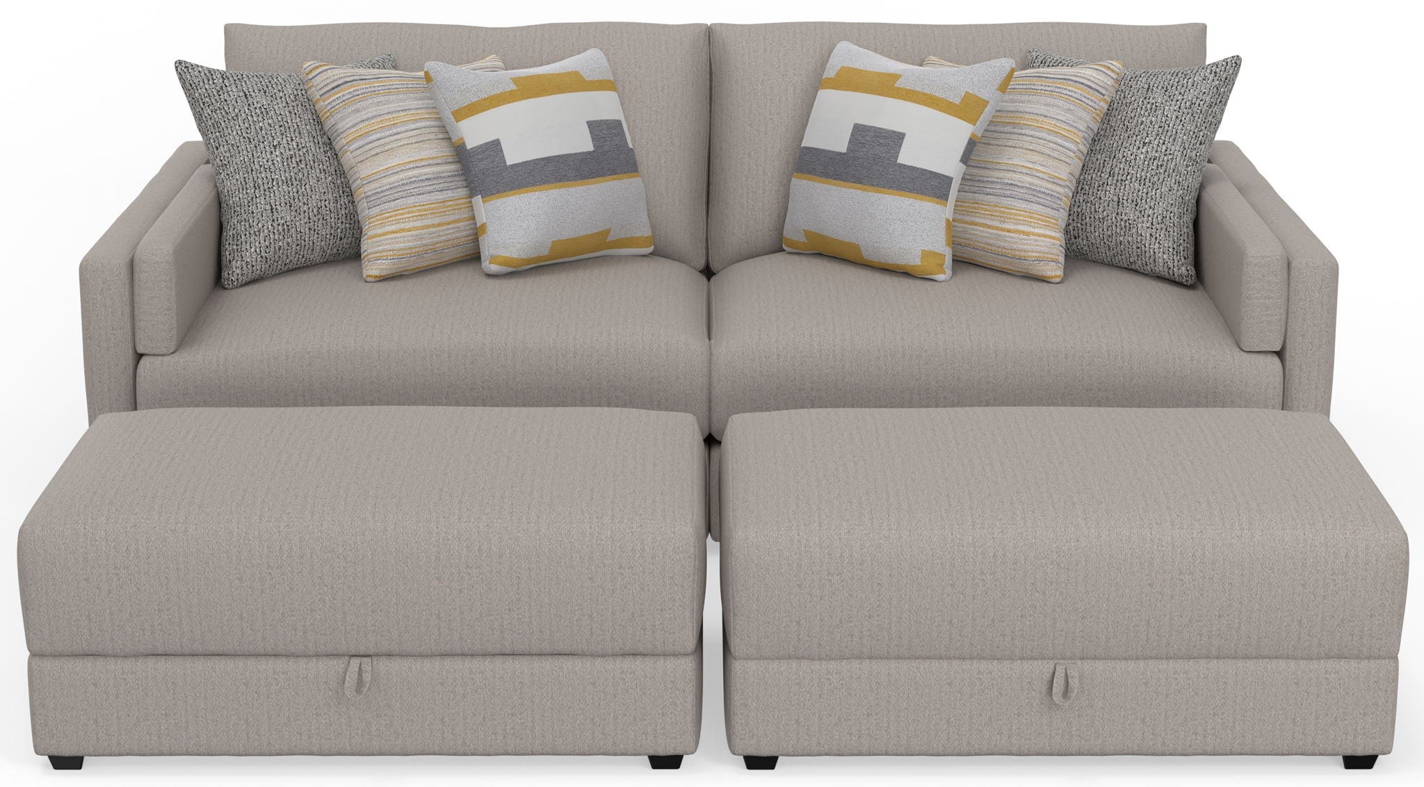Trevor - Extra Deep Oversized Sofa With Included Storage Cocktail Ottoman