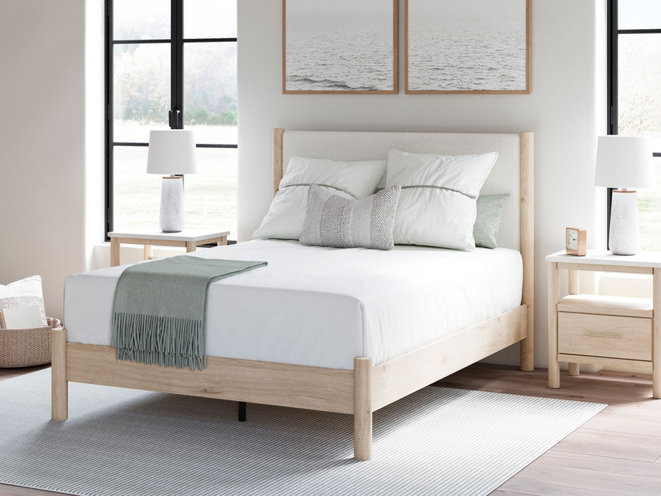 Cadmori - Upholstered Panel Bed