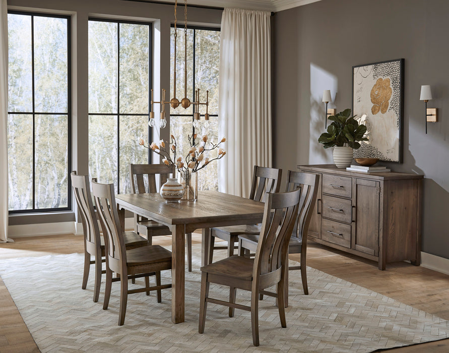 Dovetail - Friendship Table - 60" - Aged Gray