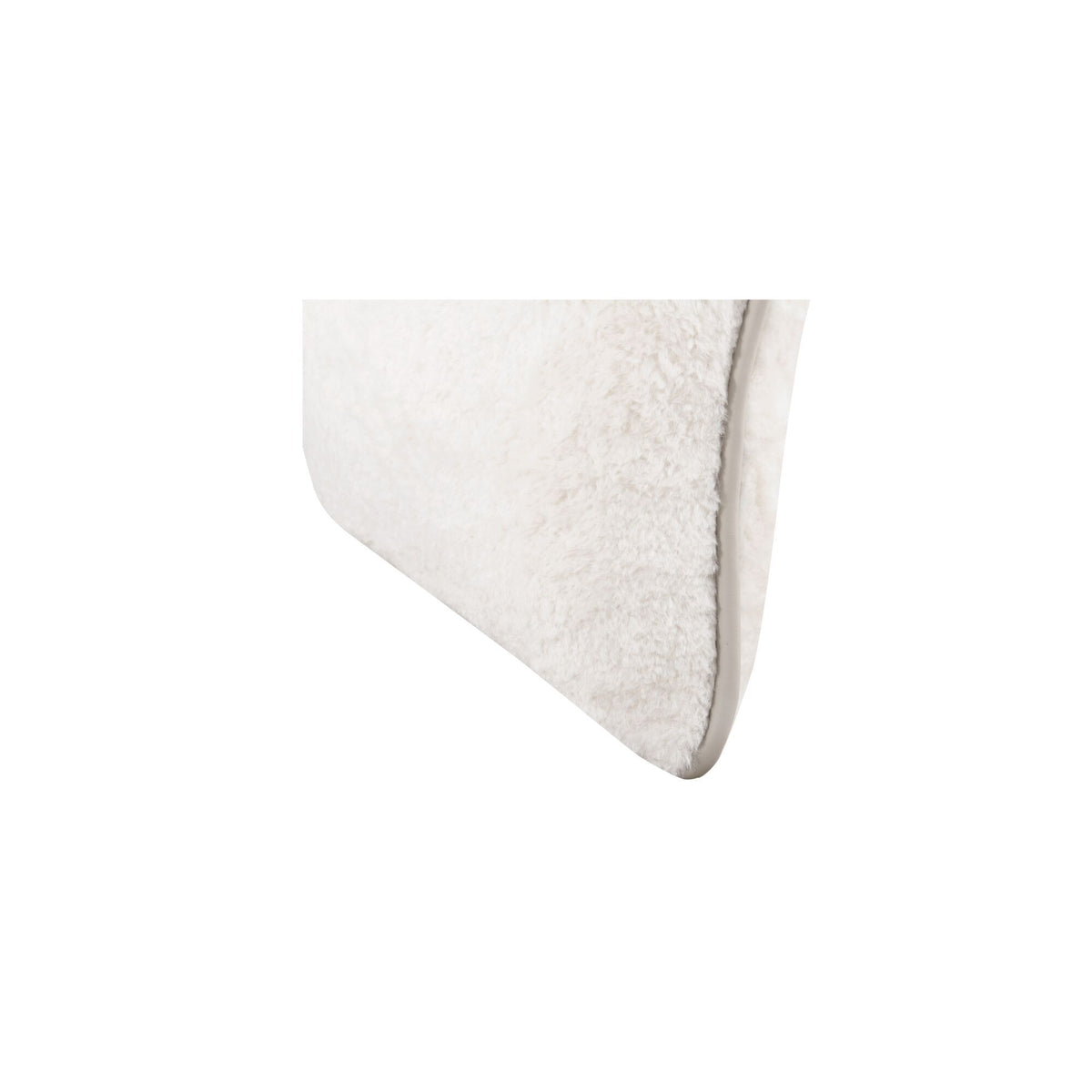 Carr - 20'' Cushion Faux Fur - Cream / White