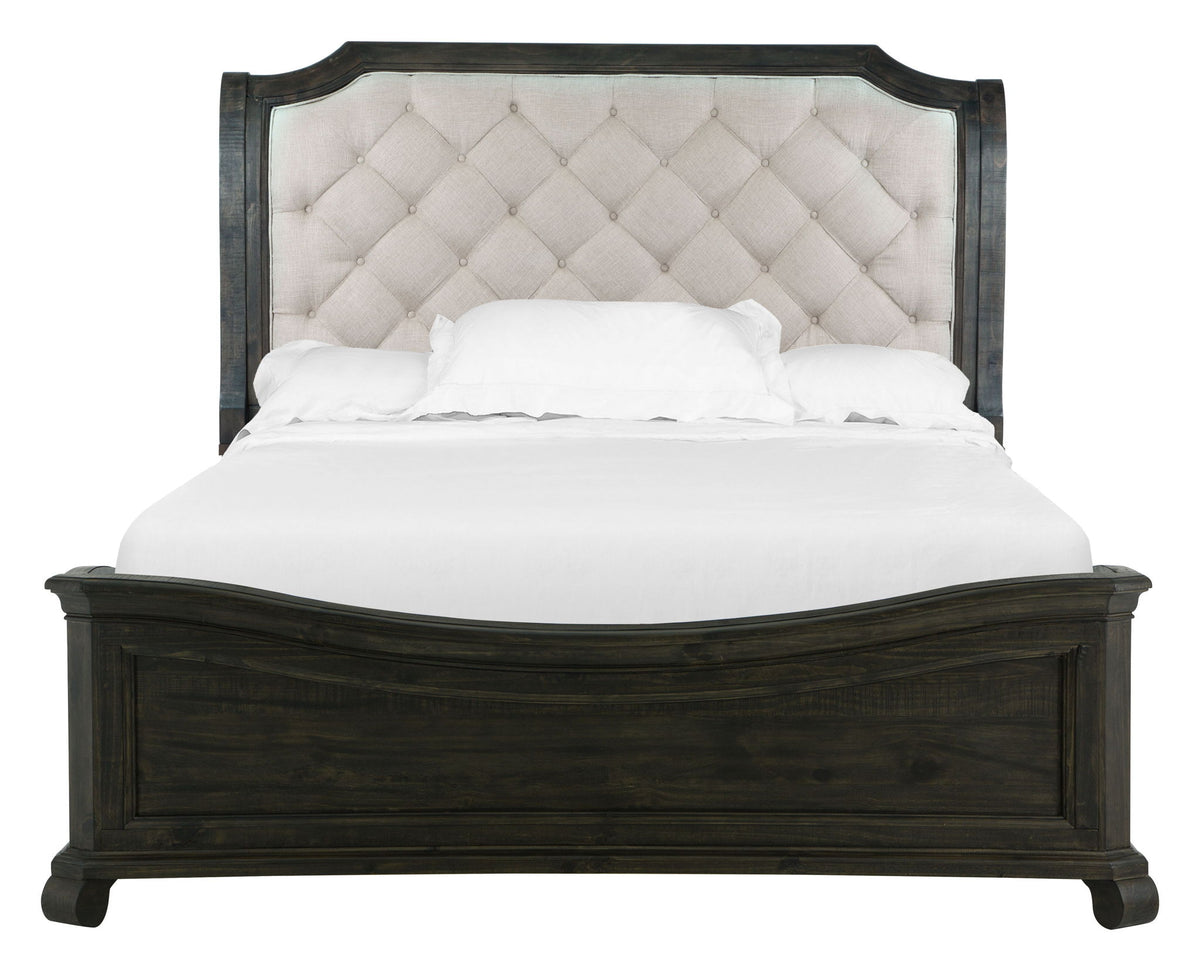 Bellamy - Complete Sleigh Bed With Shaped Footboard