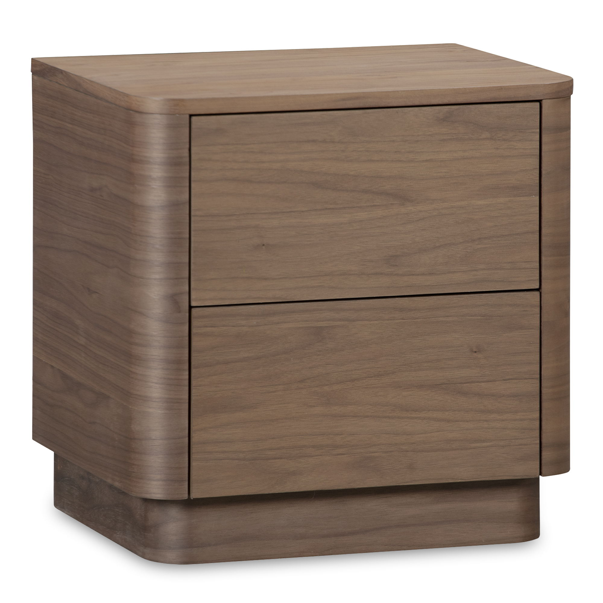 Round Off - Tall Nightstand - Dark Brown