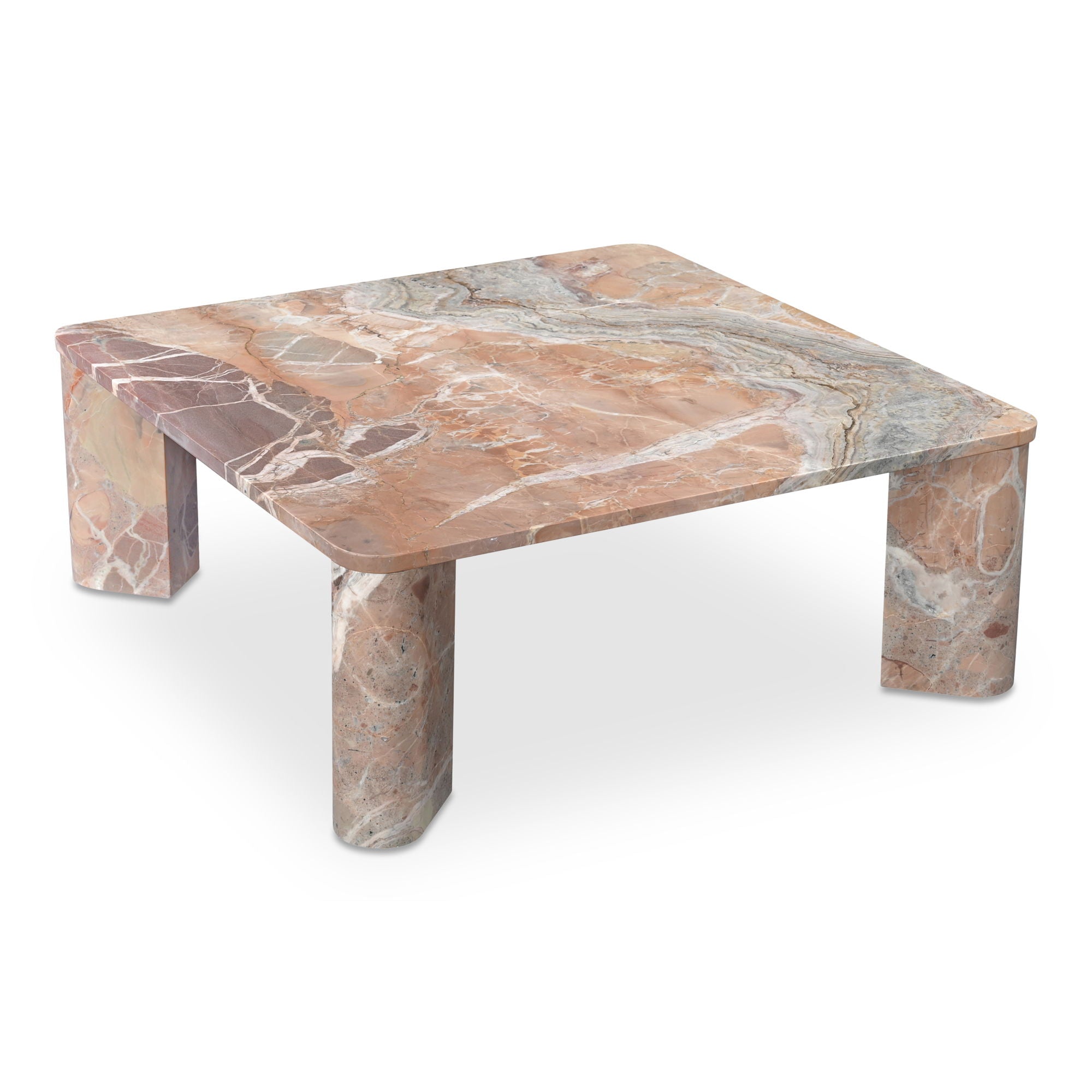 Segment - Coffee Table - Orange Lavante Marble