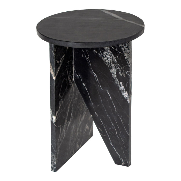 Grace - Marble Accent Table - Black