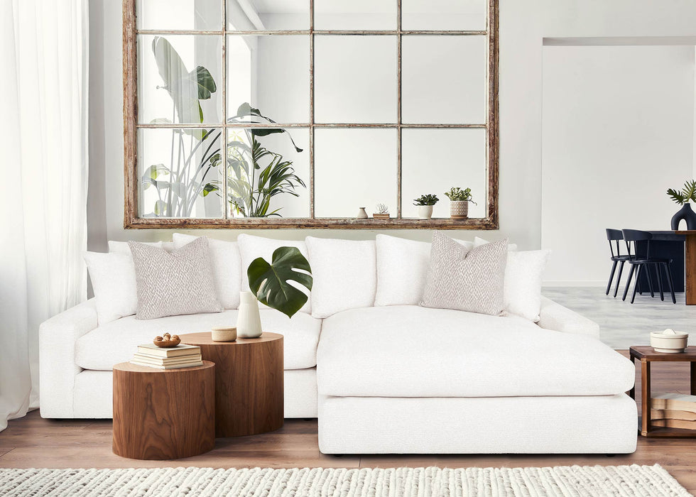 London Snow Chaise Sectional