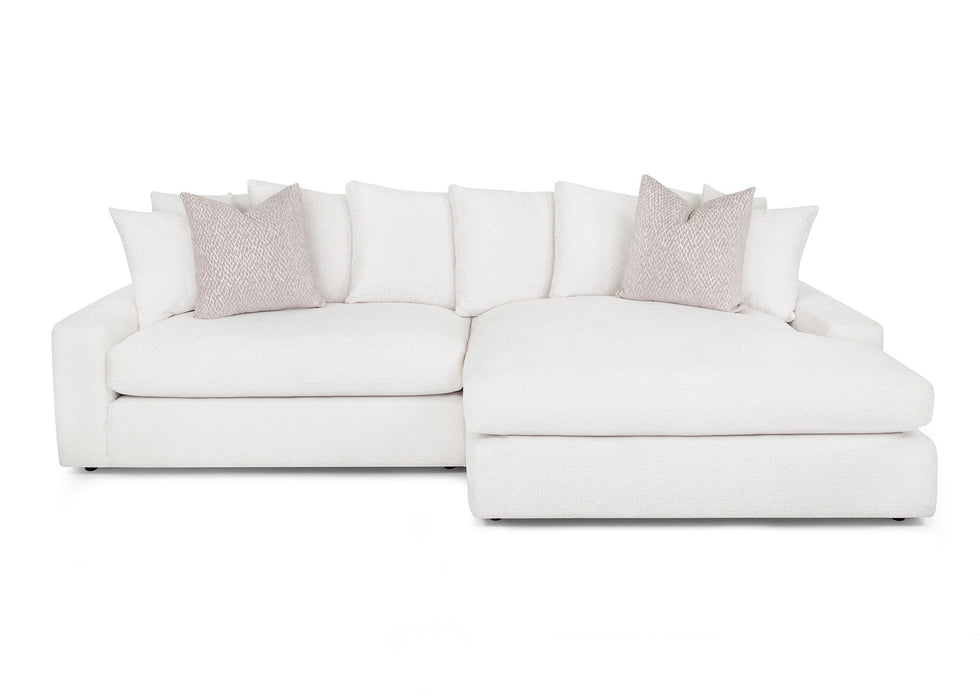 London Snow Chaise Sectional