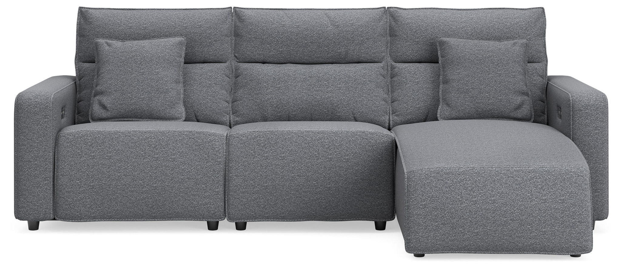 Modmax II - Reclining Sectional - Salt And Pepper