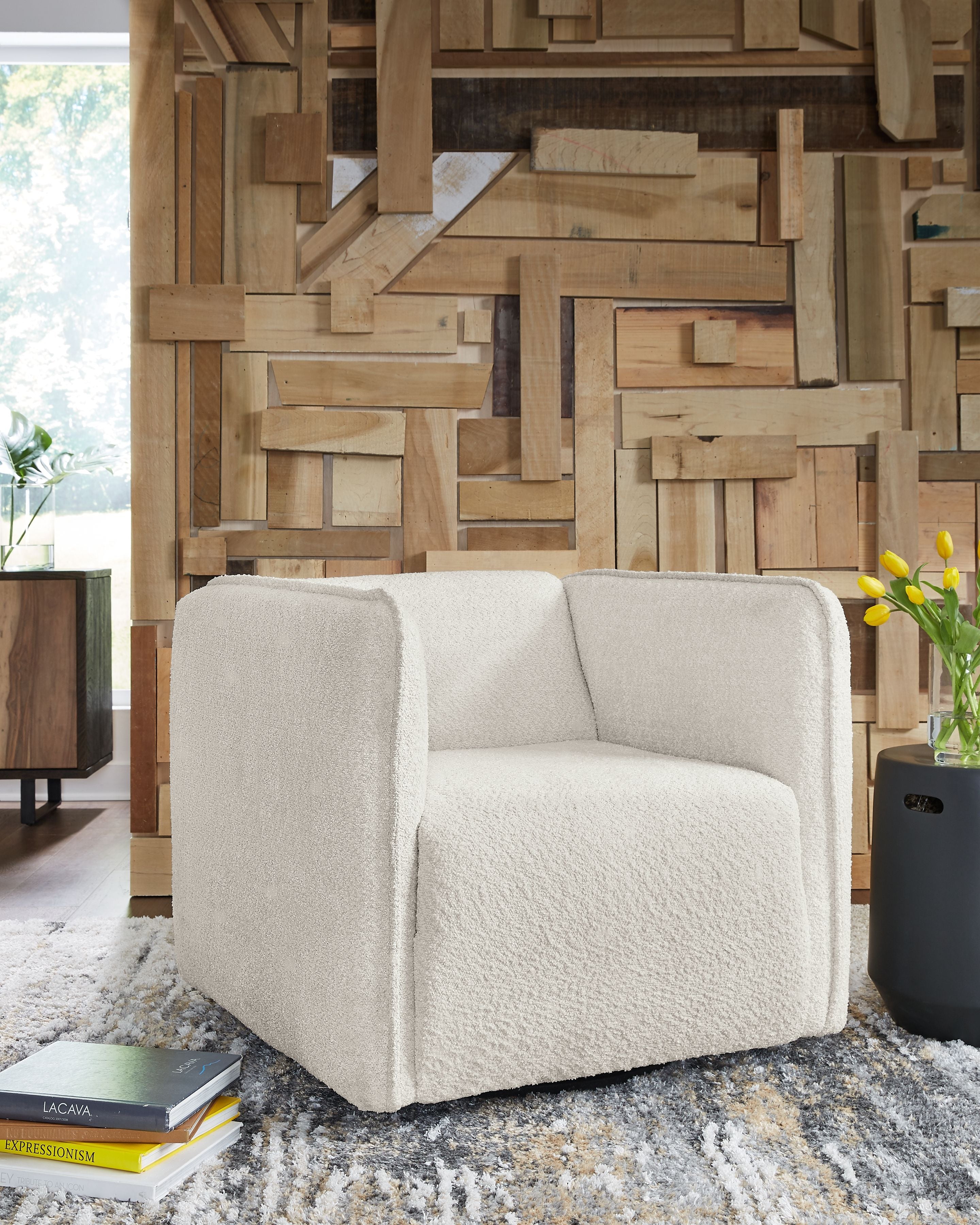 Lonoke - Swivel Accent Chair - Gray