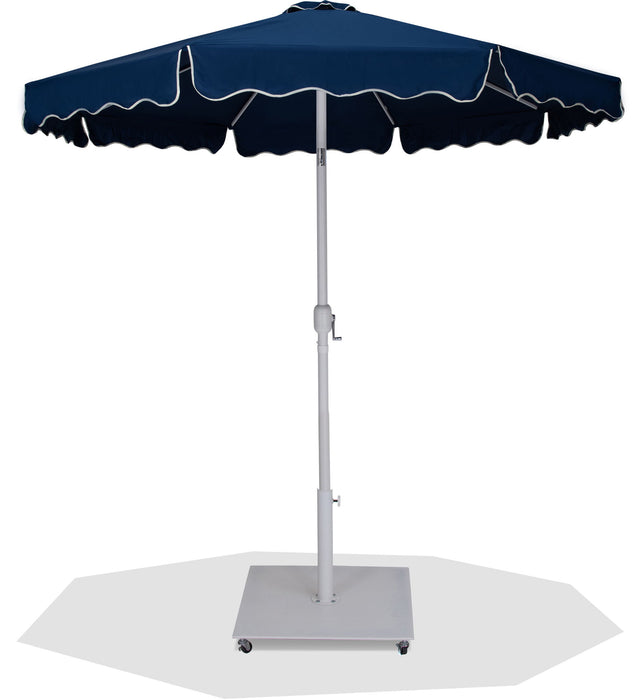 Amalfi - Aluminum Patio Umbrella - White Base / White Pole