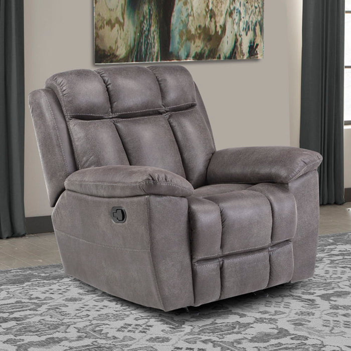 Goliath - Manual Glider Recliner - Arizona Grey