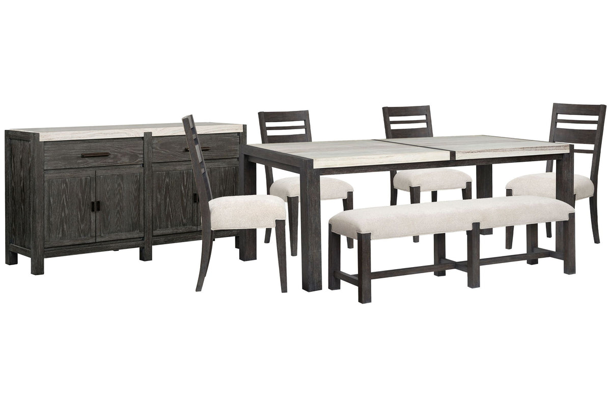 Plum Creek - 7 Piece Rectangular Dining Table Set