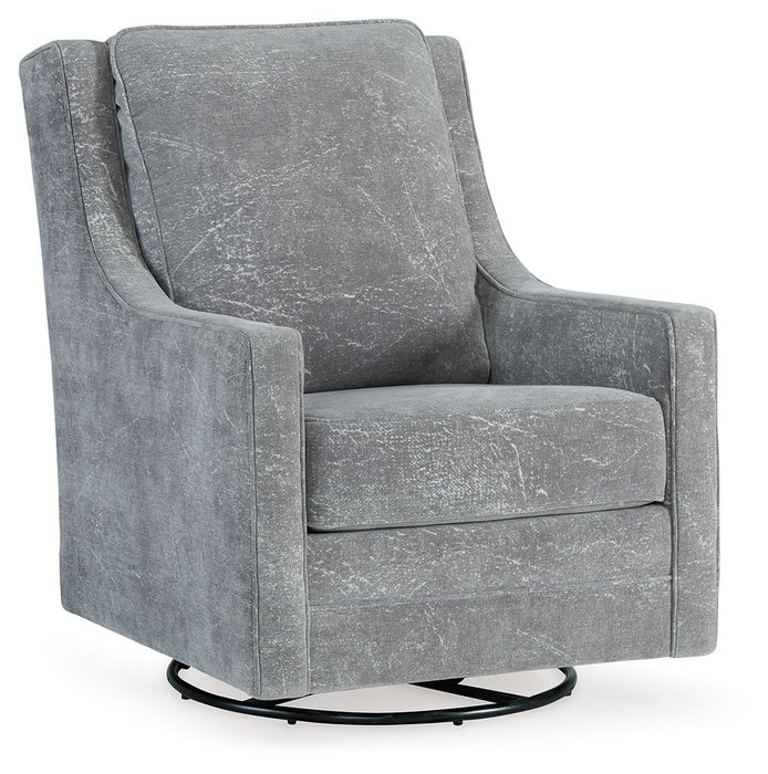 Kambria - Swivel Glider Accent Chair - Ash