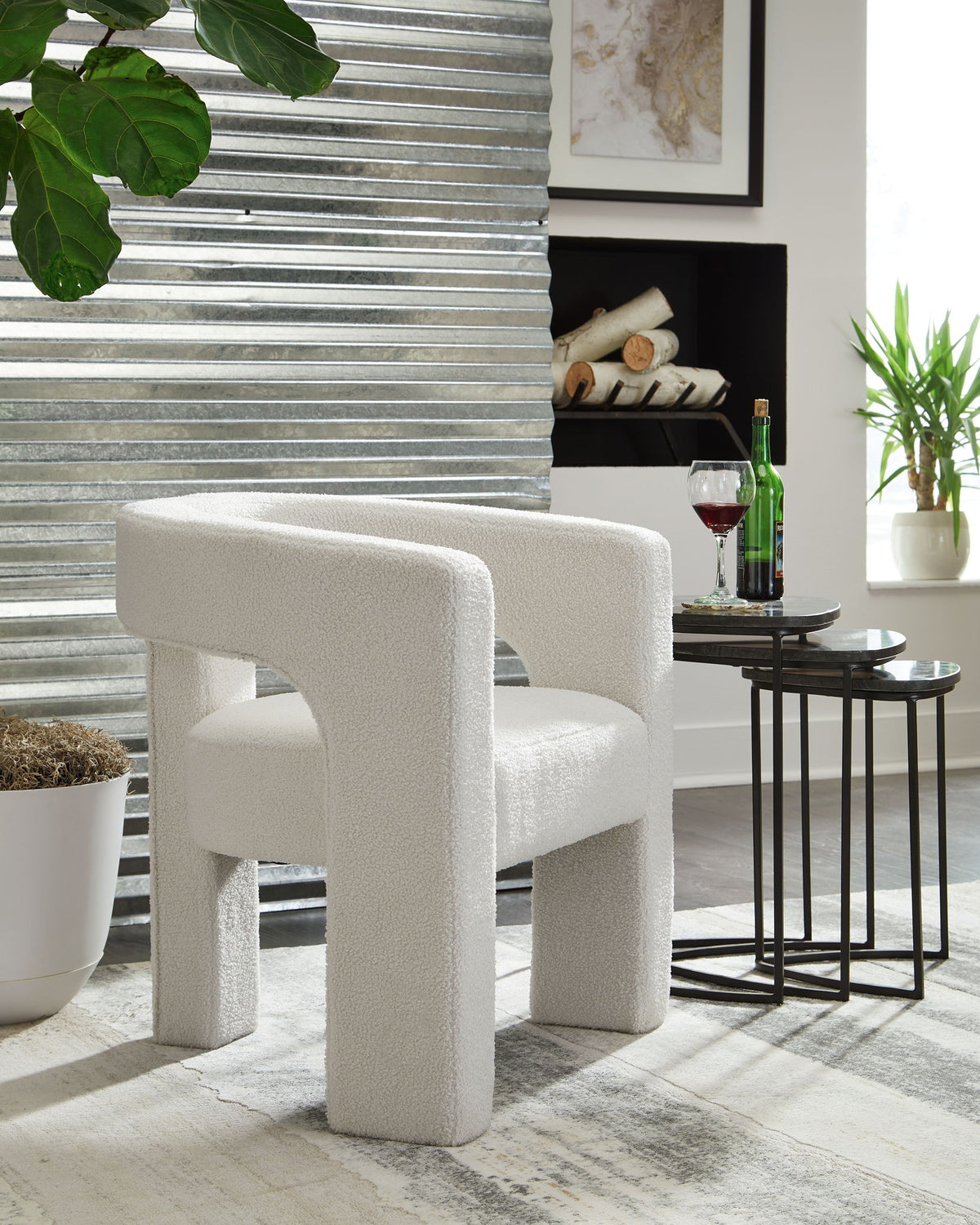 Landick - Accent Chair - Ivory