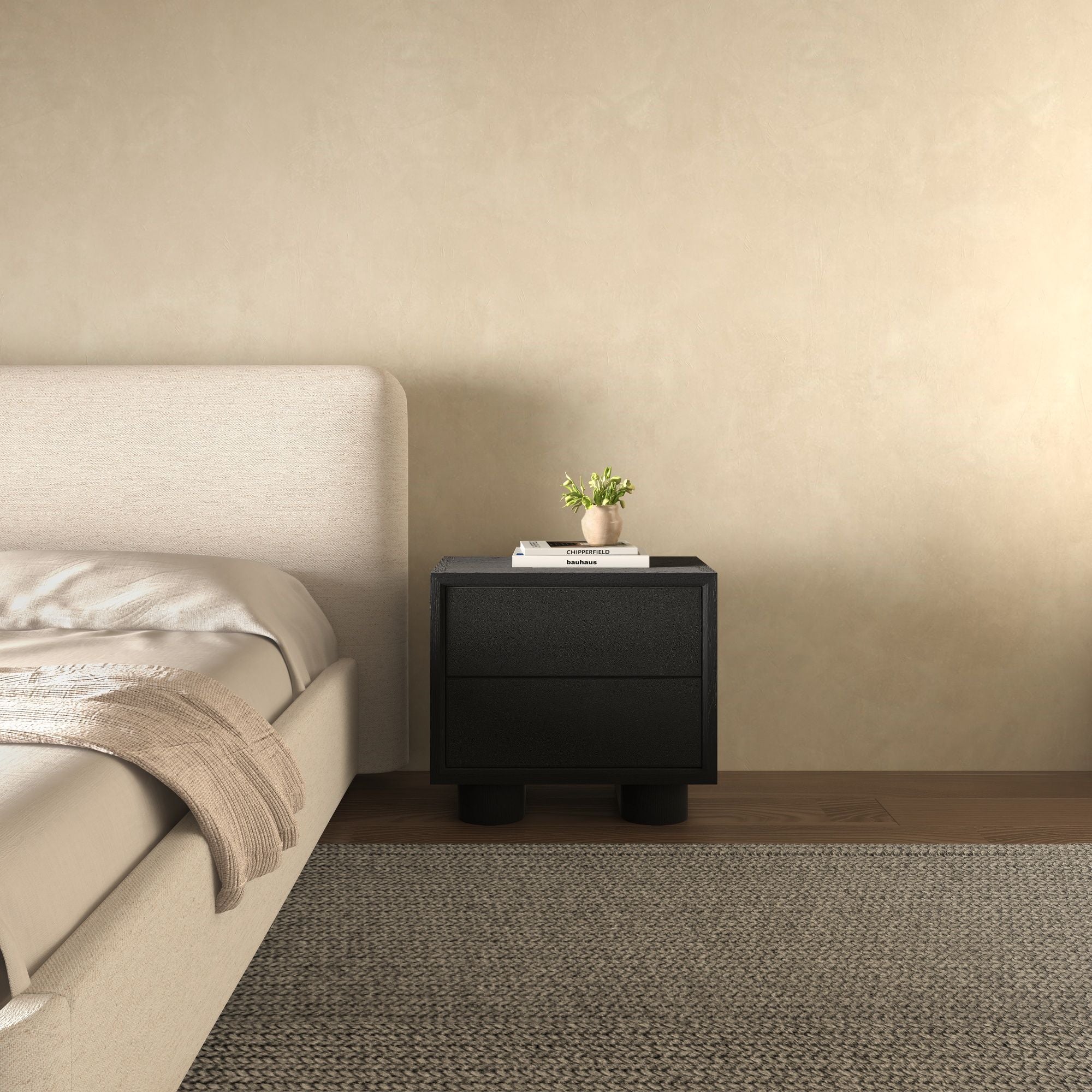 Marcelle - Accent Nightstand - Black