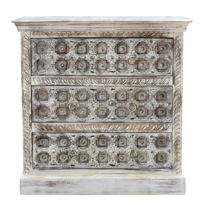 Abby - 3 Drawer Cabinet - Bear's White