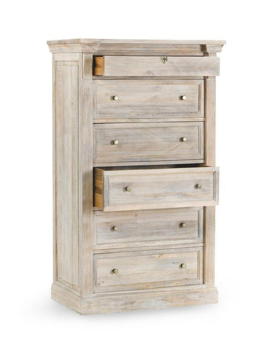 Adelaide - 6 Drawer Chest - Natural White Wash