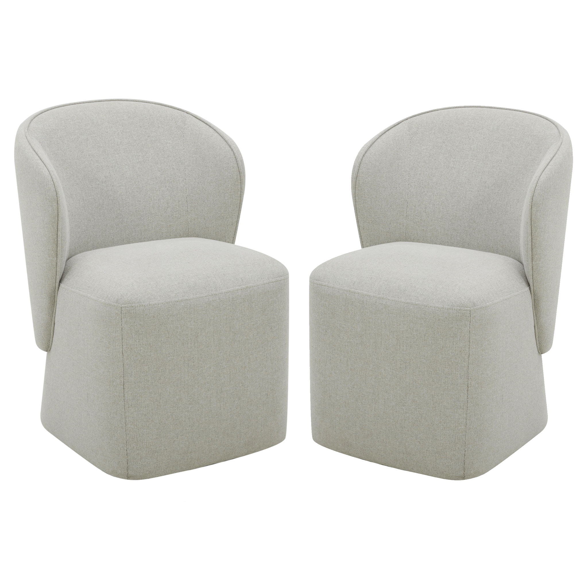 Bongo - Dining Chair (Set of 2) - Quartermaster Linen White