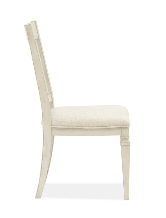 Newport - Dining Side Chair With Upholstered Seat (Set of 2) - Alabaster