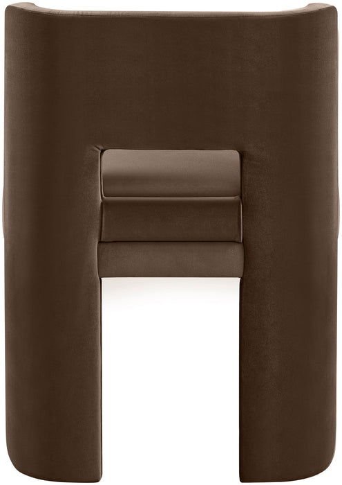 Zuno - Velvet Performance Fabric Upholstered Dining Chair (Set of 2)