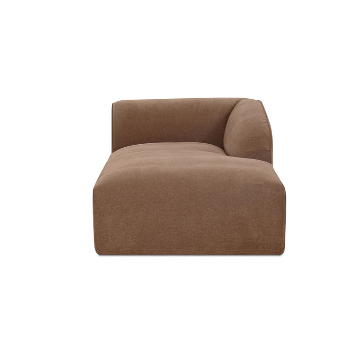 Isla - Right Arm Facing Chaise - Light Brown