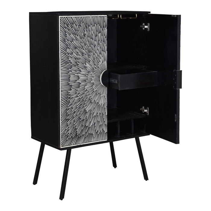 Sunburst - Wine Cabinet - Charcoal