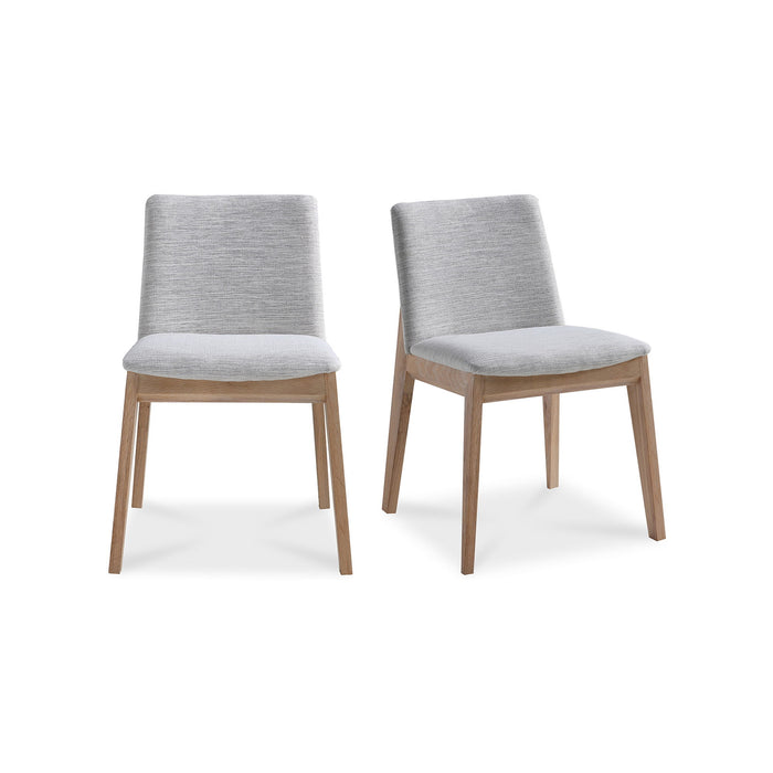 Deco - Oak Dining Chair (Set of 2) - Light Gray