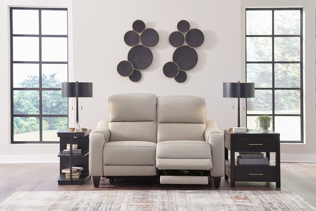 Mercomatic - Power Reclining Loveseat With Adj Headrest