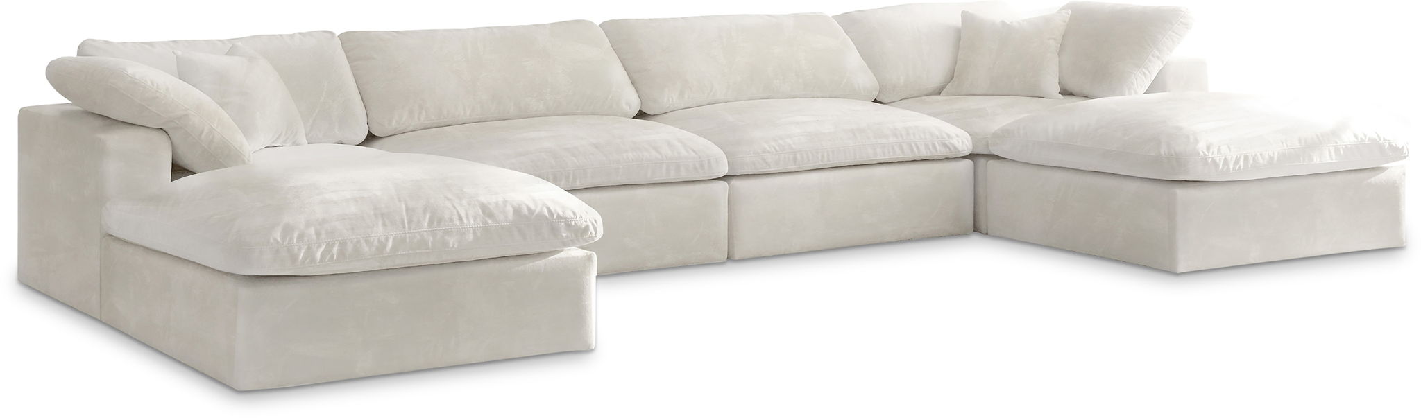 Cozy - 6 Piece Modular Double Chaise Sectional