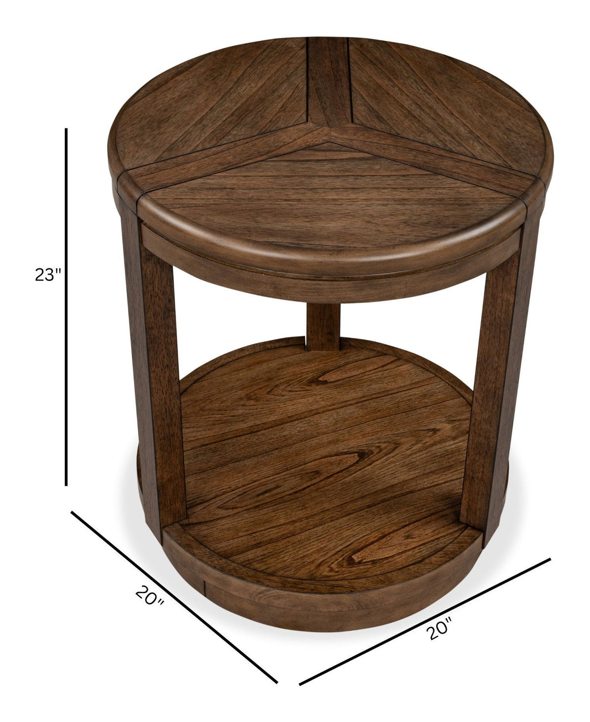 Connolly - Round End Table - Brown
