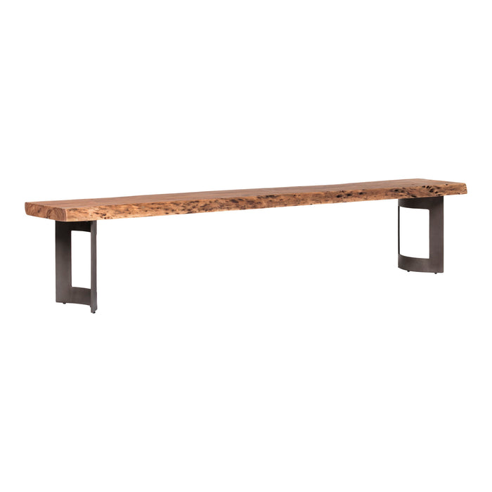 Bent - Small Bench - Natural Stain