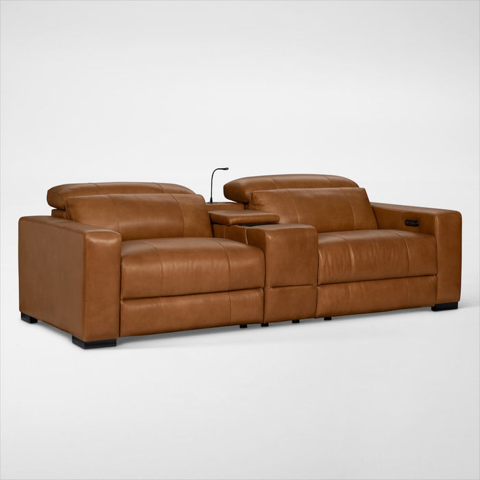 Payton Saddle Power Motion Sofa with Console