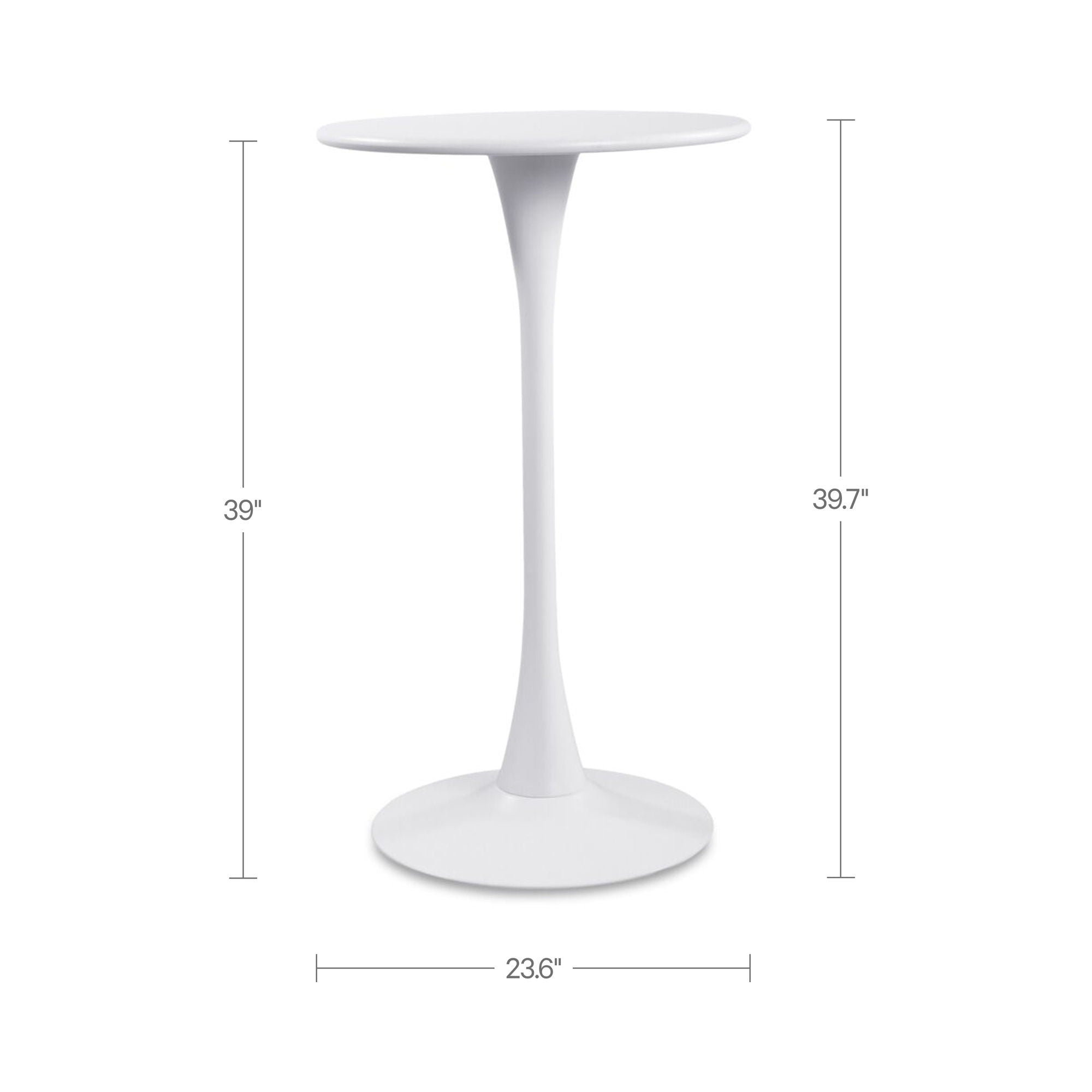 Gage - Outdoor Bar Table - White