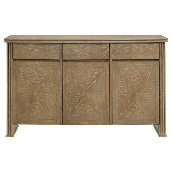 Adina - 2-Door 59" Sideboard Server - Distressed Light Brown