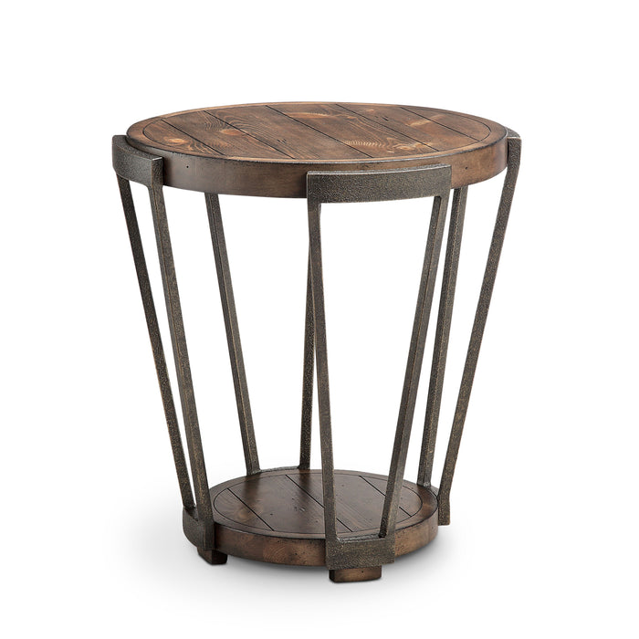 Yukon - Round End Table - Bourbon