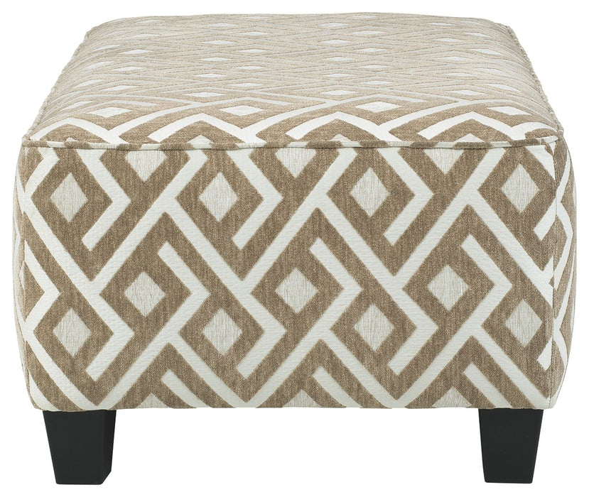 Dovemont - Oversized Accent Ottoman - Putty