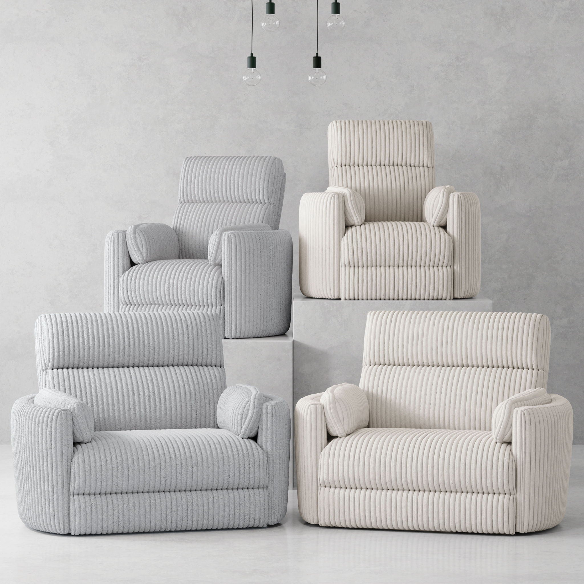 Radius Xl - Extra Wide Power Glider Recliner (Set of 2)