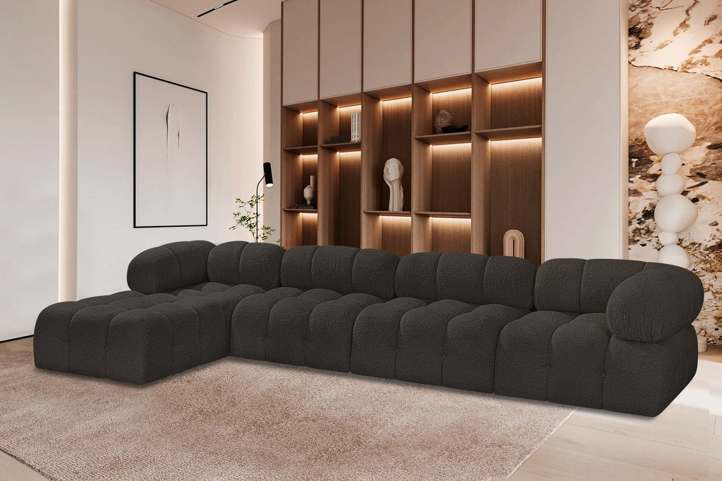 Ames - 5 Piece Fabric Modular Sectional