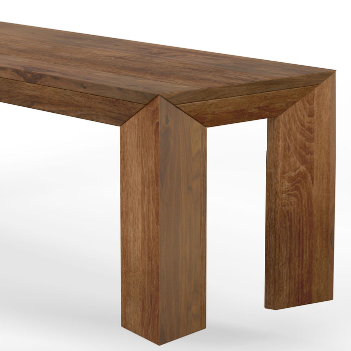 Crossings - Downtown Dining Bench - Amber