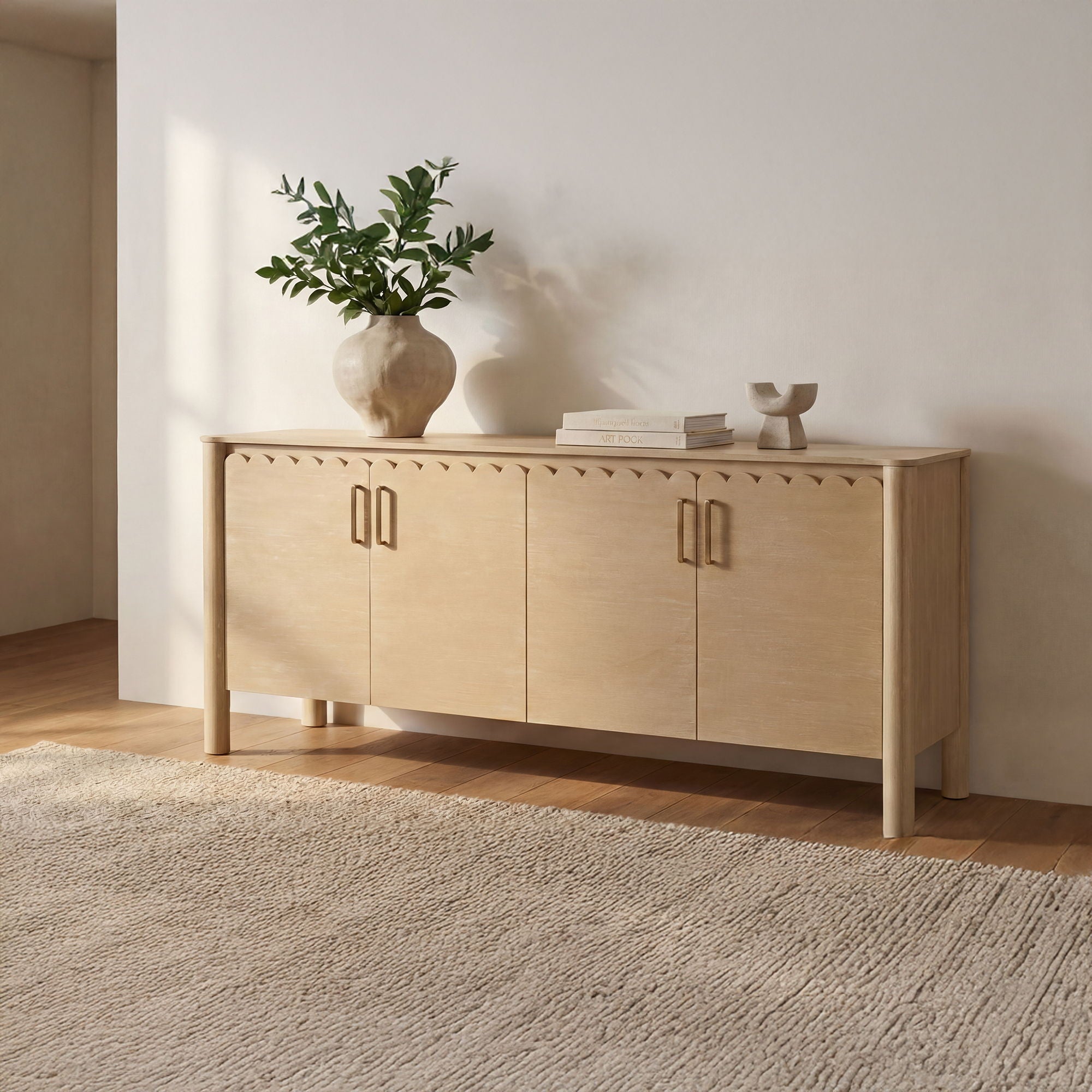 Wiley - 4 Door Sideboard - Natural