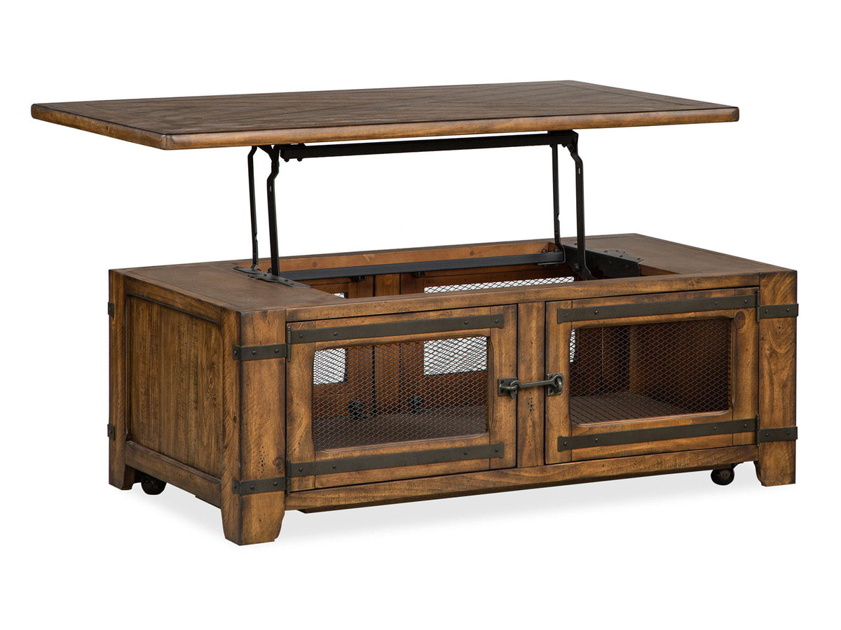 Chesterfield - Lift Top Storage Caster Cocktail Table Set