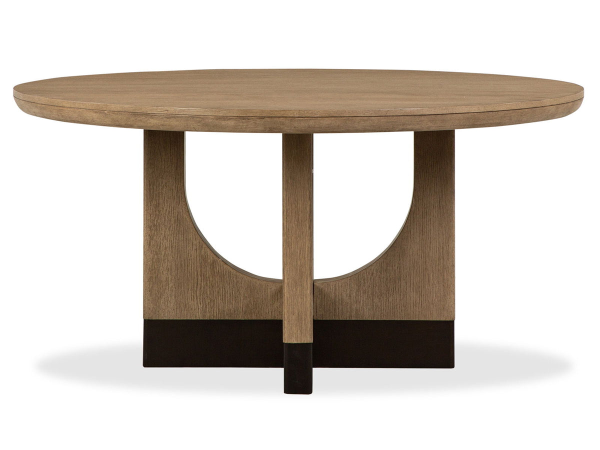 Tristan - 60" Round Dining Table - Swiss Coffee