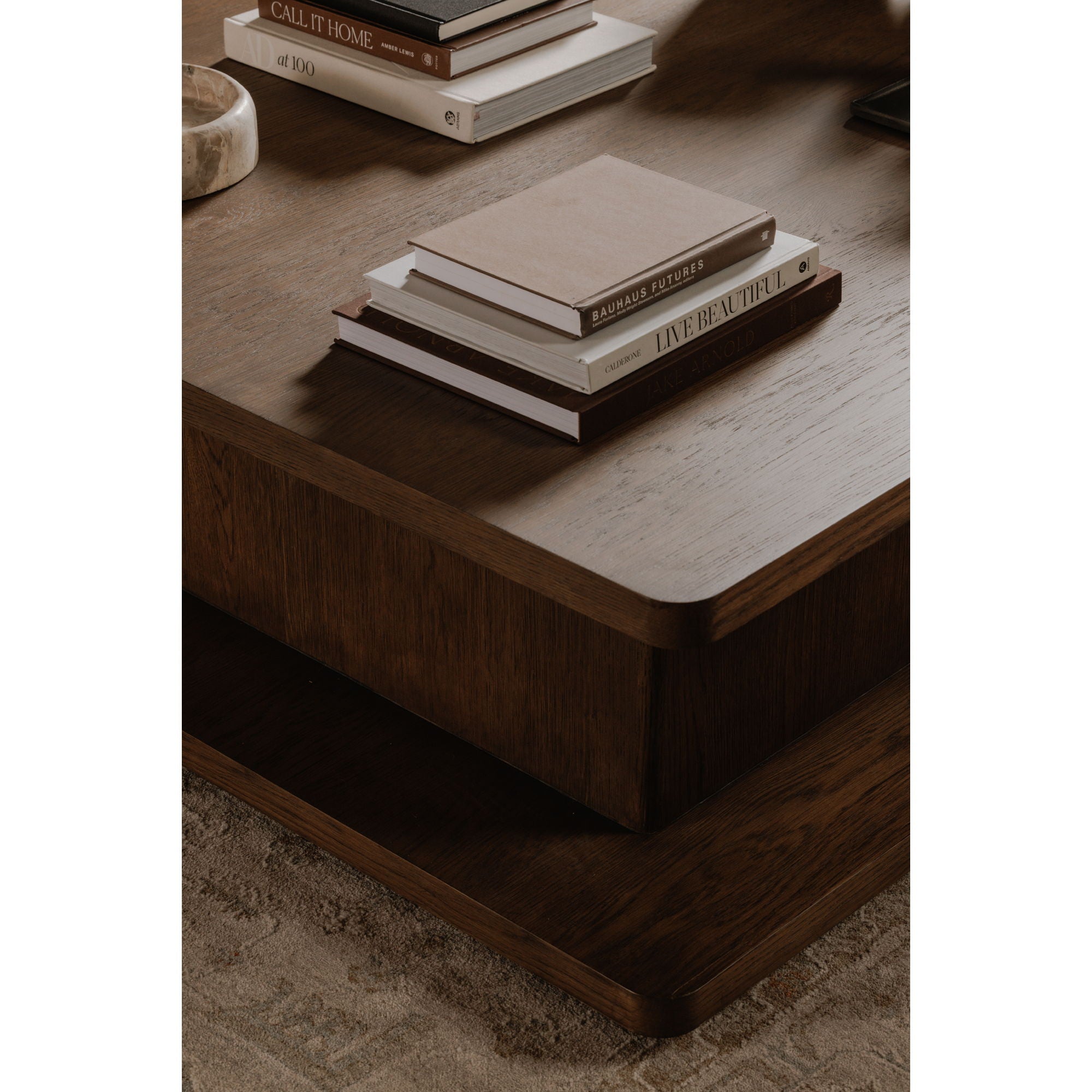 Casey - Large Coffee Table - Dark Brown