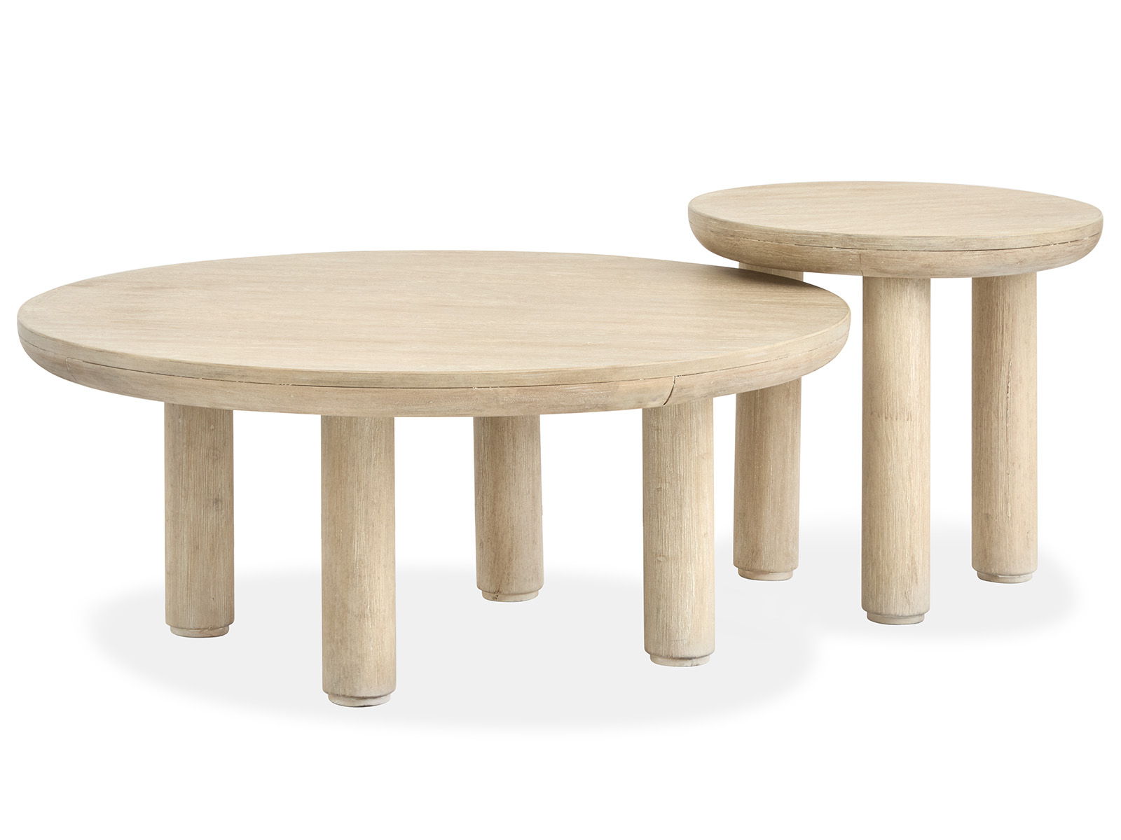 Sunset Cove - Nesting Cocktail Table With Casters - Sanibel Brown