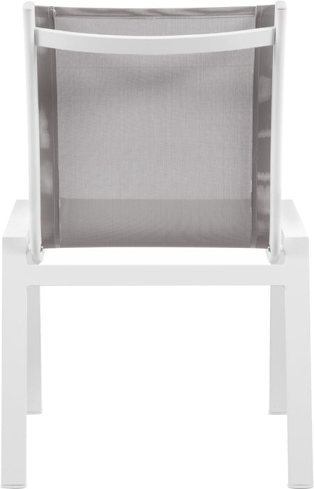 Nizuc - Outdoor Patio Dining Chair With White Frame (Set of 2)