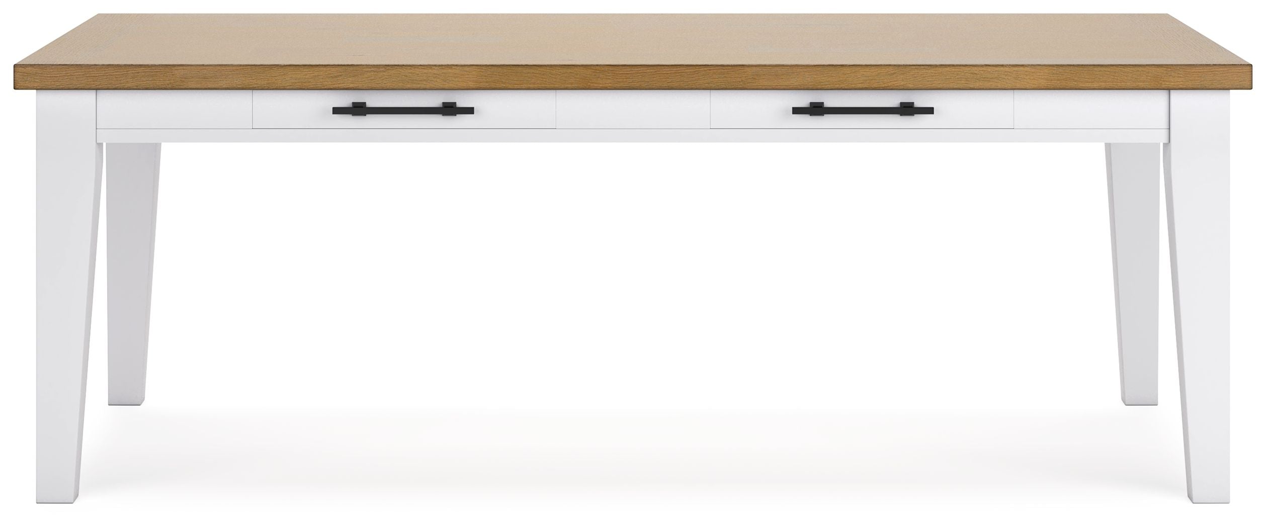 Ashbryn - Rectangular Dining Room Table - White / Natural