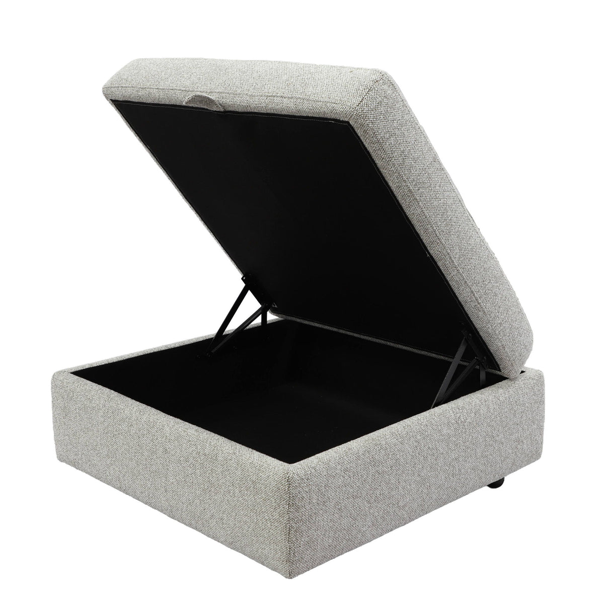 Julianna - Storage Ottoman - Crisp Taupe