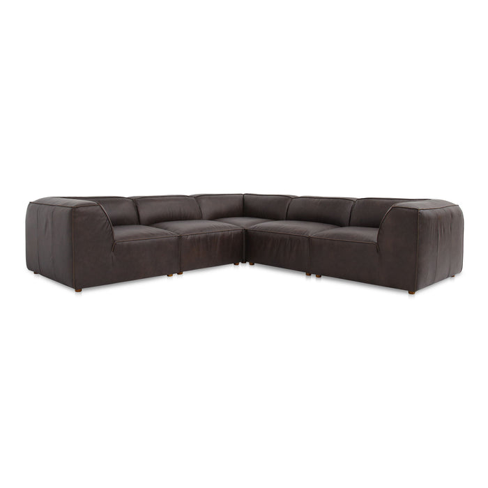 Form - Classic L-Shaped Modular Sectional - Espresso Brown