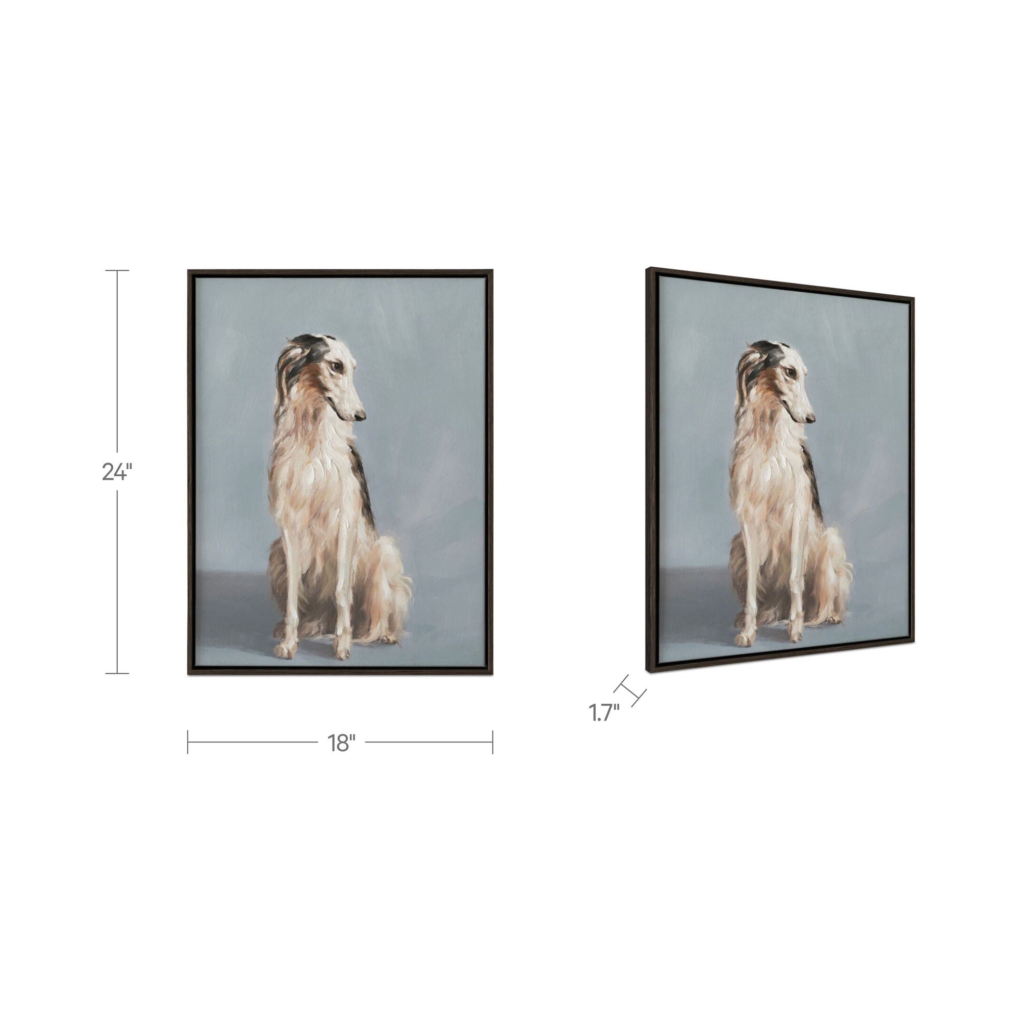 Blue - Framed Painting - Multicolor