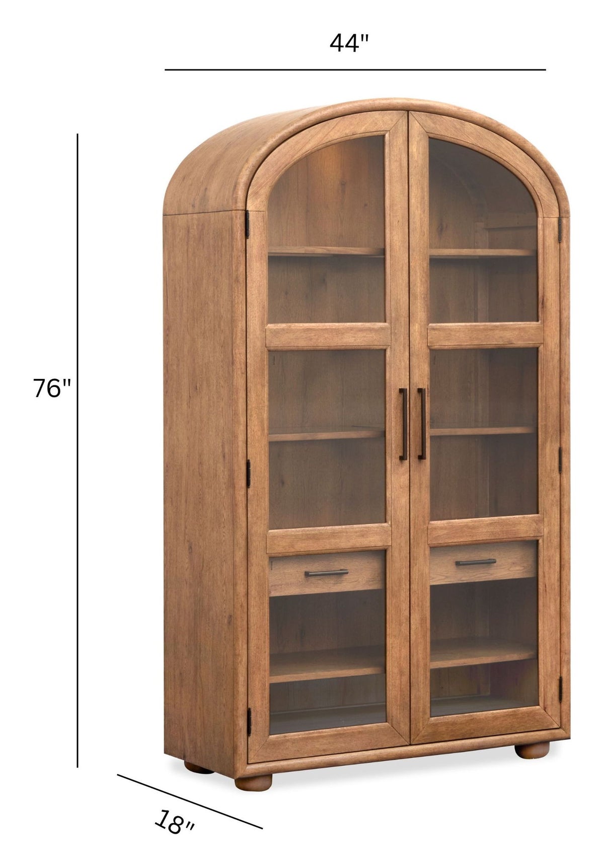Woodward - Display Cabinet - Dark Clove