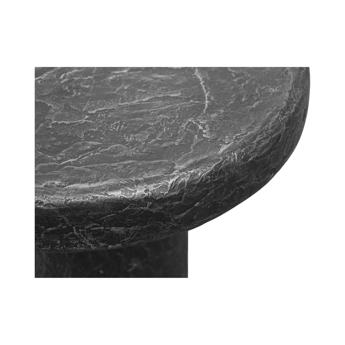 Nia - Outdoor Side Table - Charcoal / Gray